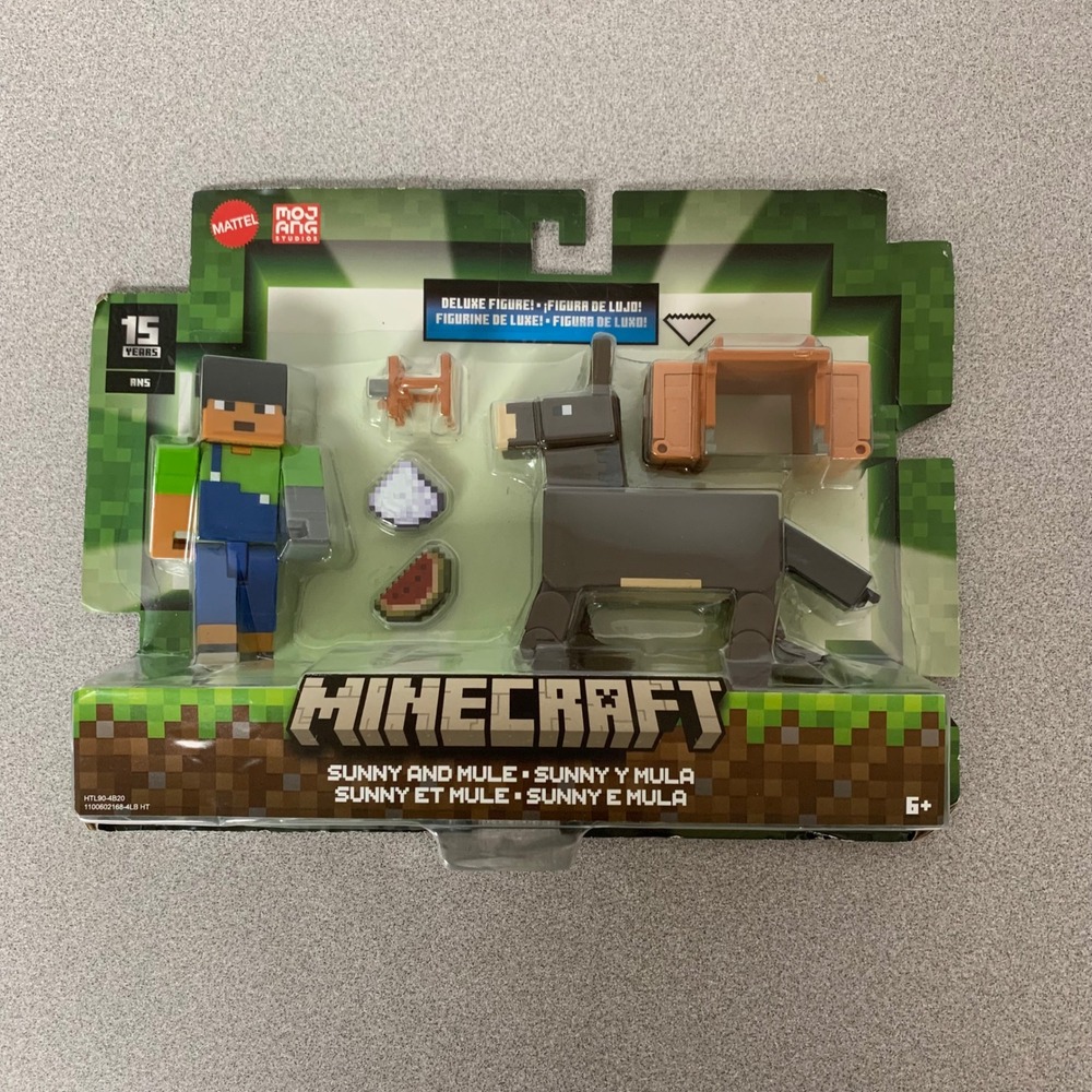 Mattel Minecraft Sunny and Mule Deluxe Toy Figure
